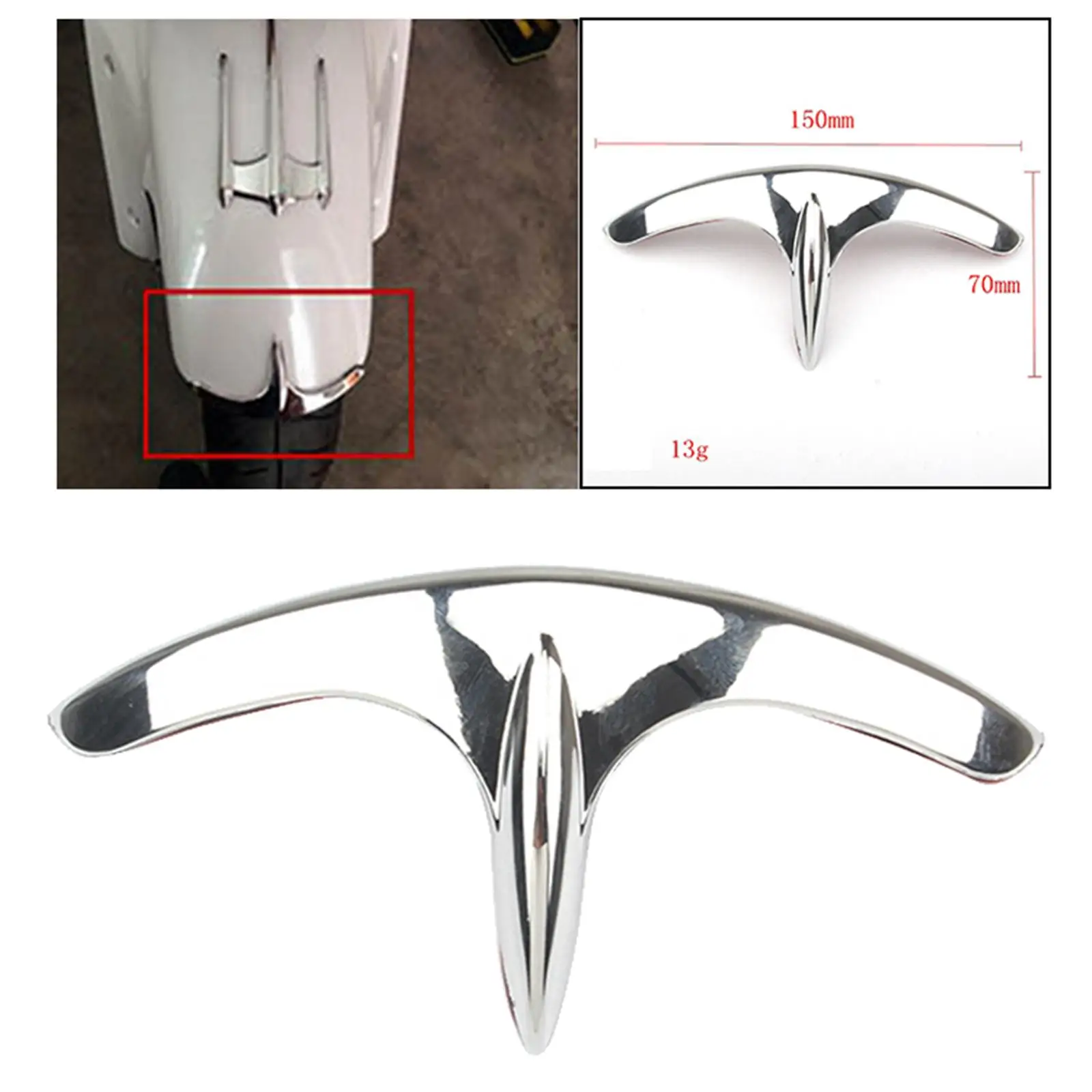 

Переднее крыло мотоцикла, акцентный наконечник, контурная хромированная отделка из АБС-пластика, украшение, брызговик для Honda Goldwing F6B Valkyrie, индивидуальная посадка
