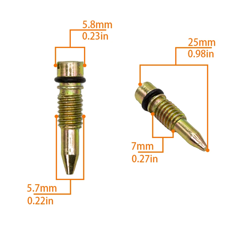 Motorcycle Carburetor Float Bowl Drain Screw With Plug Screw O-ring For TMX125 CG125 PZ26 125cc Engine