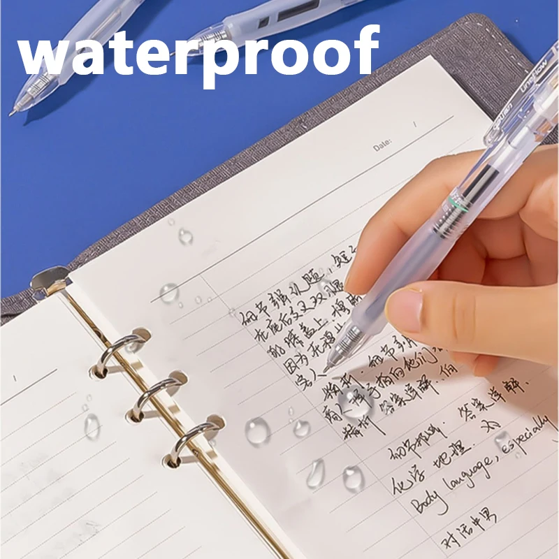 ديلي هلام القلم 0.35 مللي متر امتحان محدد الصحافة نوع إبرة أنبوب التجفيف السريع الأسود توقيع دفتر مكتب دراسة لوازم مكتبية #4