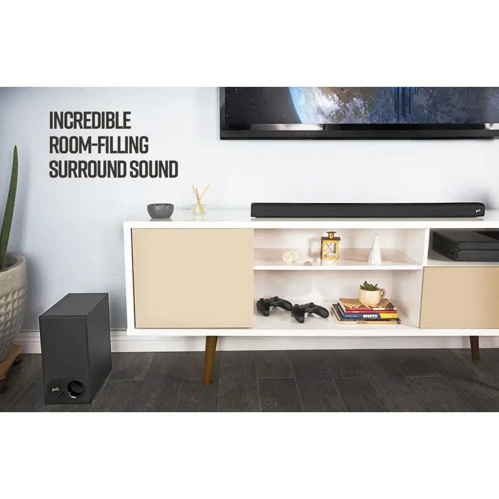 Signa S2 Sound Bar & Wireless Subwoofer – Exclusive VoiceAdjust Technology, Ultra-Slim Design, Works With 4K