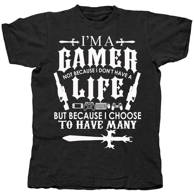 

Забавная футболка Gamer Life для мужчин для него или ее поп-культуры из фильма