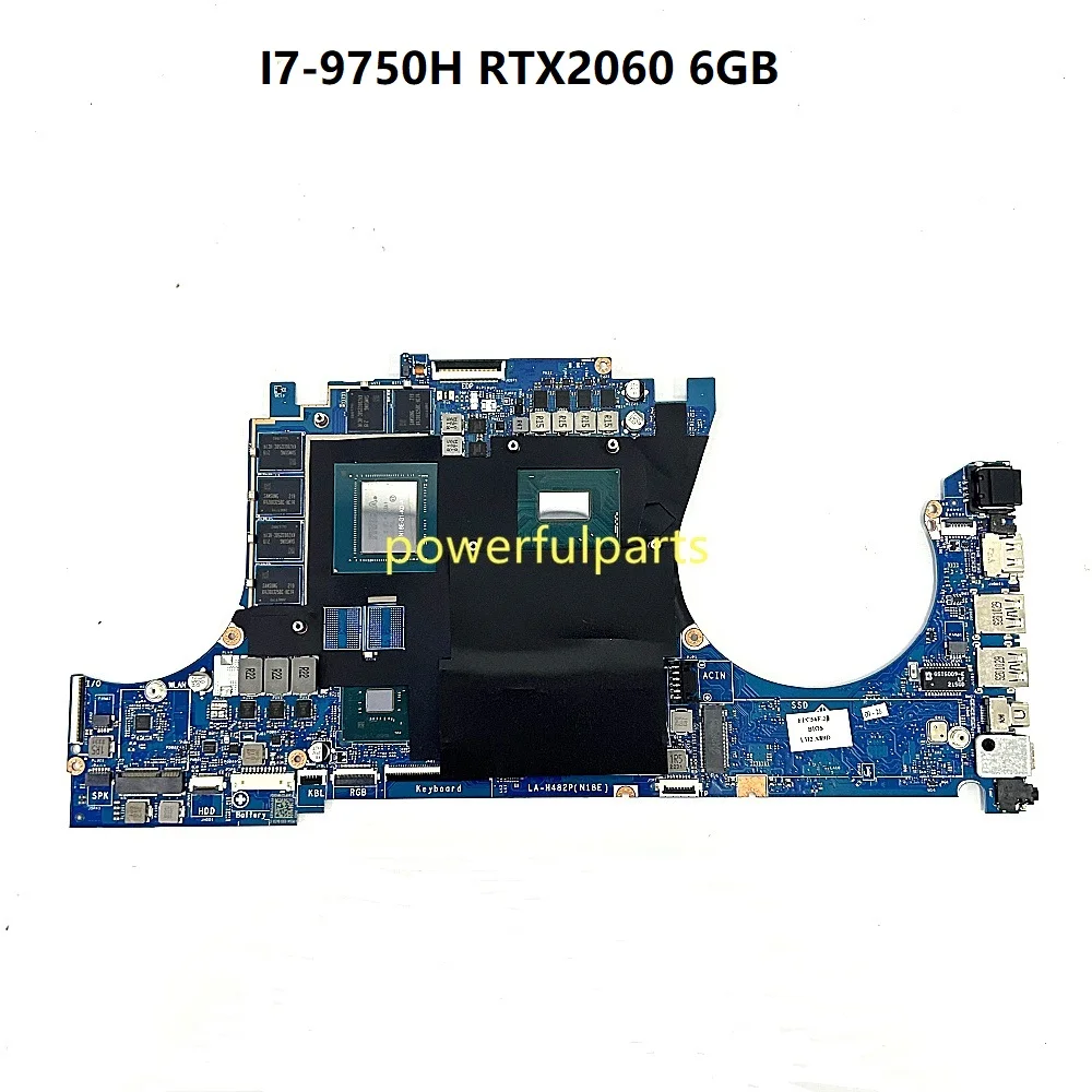 

For HP Omen 15-DH Motherboard L77997-601 FPC54 LA-H482P I7-9750H CPU RTX2060 6GB GPU Working Good