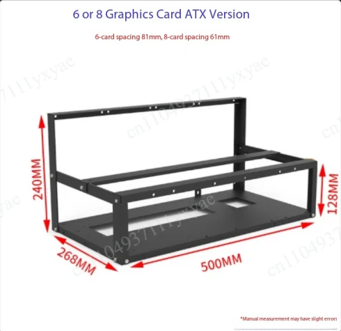 12 card rack 8 graphics card chassis open shelf external GPU computer rack B250 main board bracket silent platform