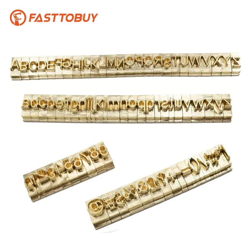 Brass Flexible Lettersof Hight 8mm Numbers Alphabets Symbols and Optional Fonts forDIY Die Stamp Mold Hot Foil Stamping Machine