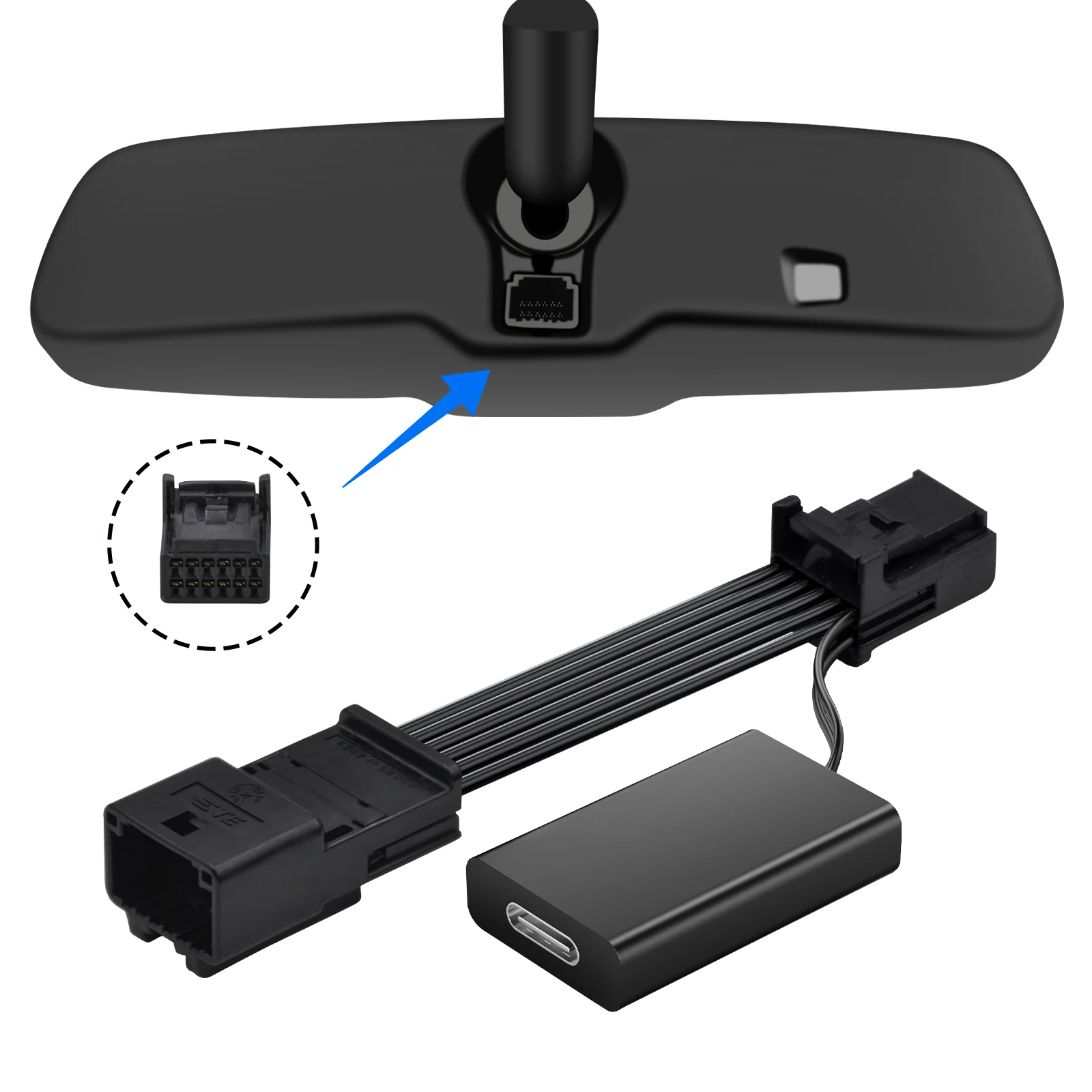 محول طاقة كاميرا داش مانجول لسيارة تويوتا كورولا RAV4 هايلاندر تاكوما تندرا 4 عداء سيينا لكزس NX RX UX سوبارو، إلخ