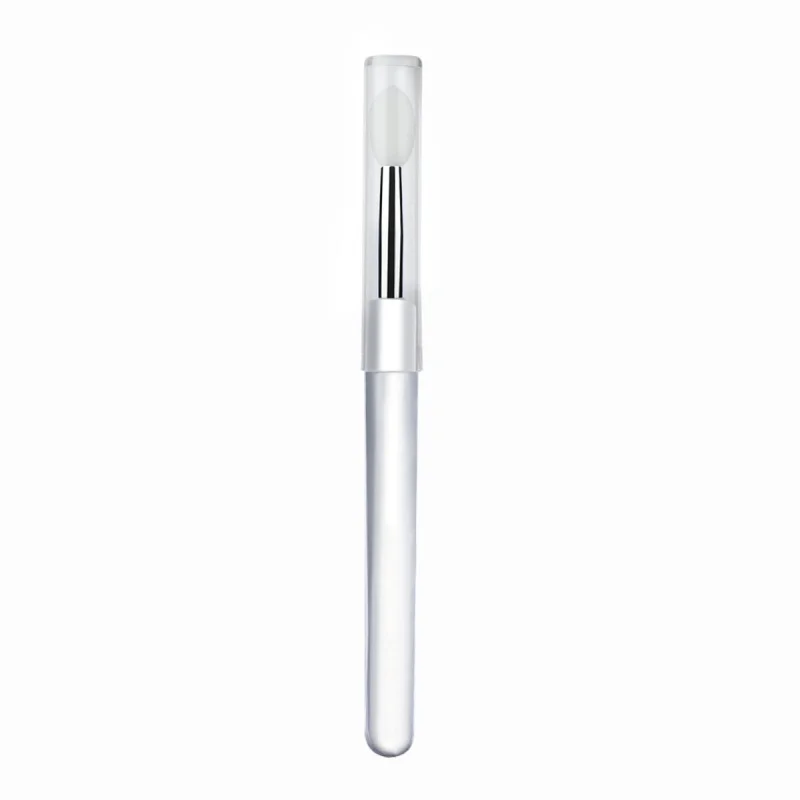 Cepillo de silicona suave para labios Aplicar el lápiz labial y agregar brillo a la sombra de ojos 5 colores disponibles