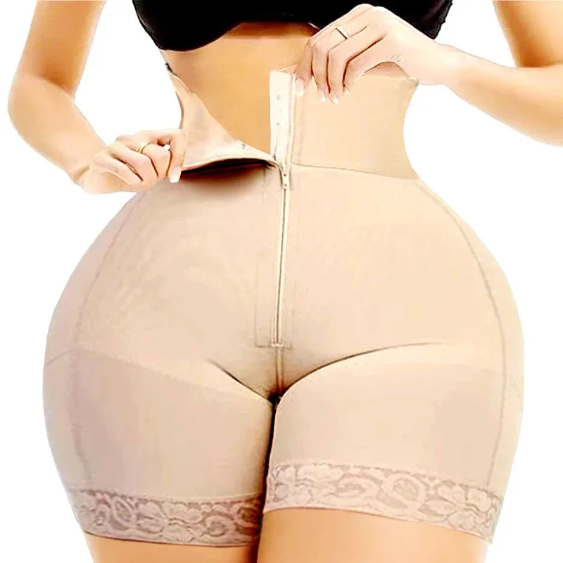 AfruliA Hourglass Tummy Control Panties Shaperwear Faja Colombian Girdle Panty High Compression Waist Trainer Body Shaper Corset