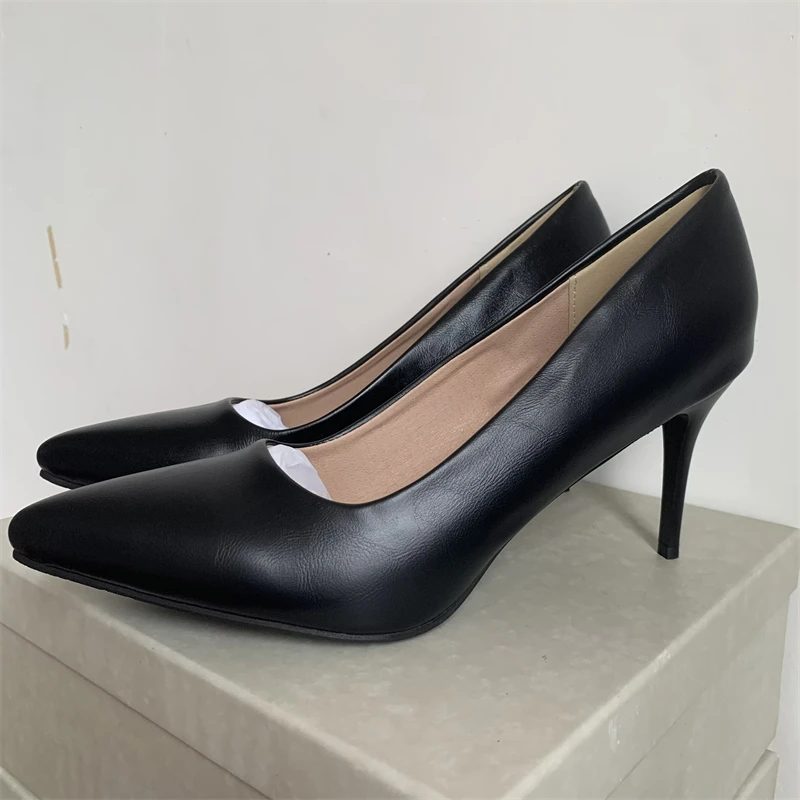 Fashion High Heels Women Pumps Shoes Elegant Pink Black Nude Thin Heeled Sexy Office Wedding Office Shoes Ladies Large Size 48