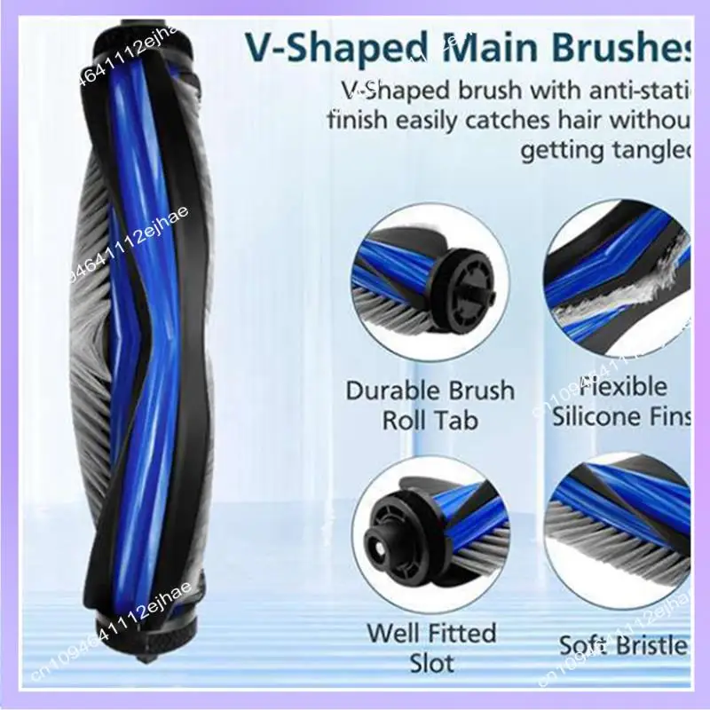 N83R 10 قطعة ل Ecovacs X8 برو أومني روبوت فراغ الأسطوانة فرشاة جانبية فلتر HEPA ممسحة وسادة كيس لجميع الغبار ملحقات متينة للغاية