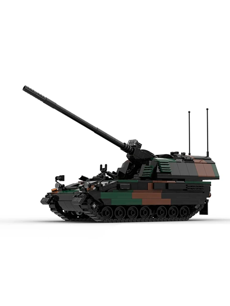 

MOC war equipment German armored howitzer modern military tank model DIY assembly building blocks toy children's birthday gift