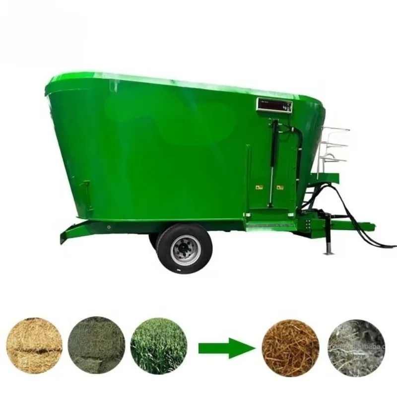 Cattle Sheep Vertical Feed Mixer High Efficiency Automatic Livestock Feed Processing Machine