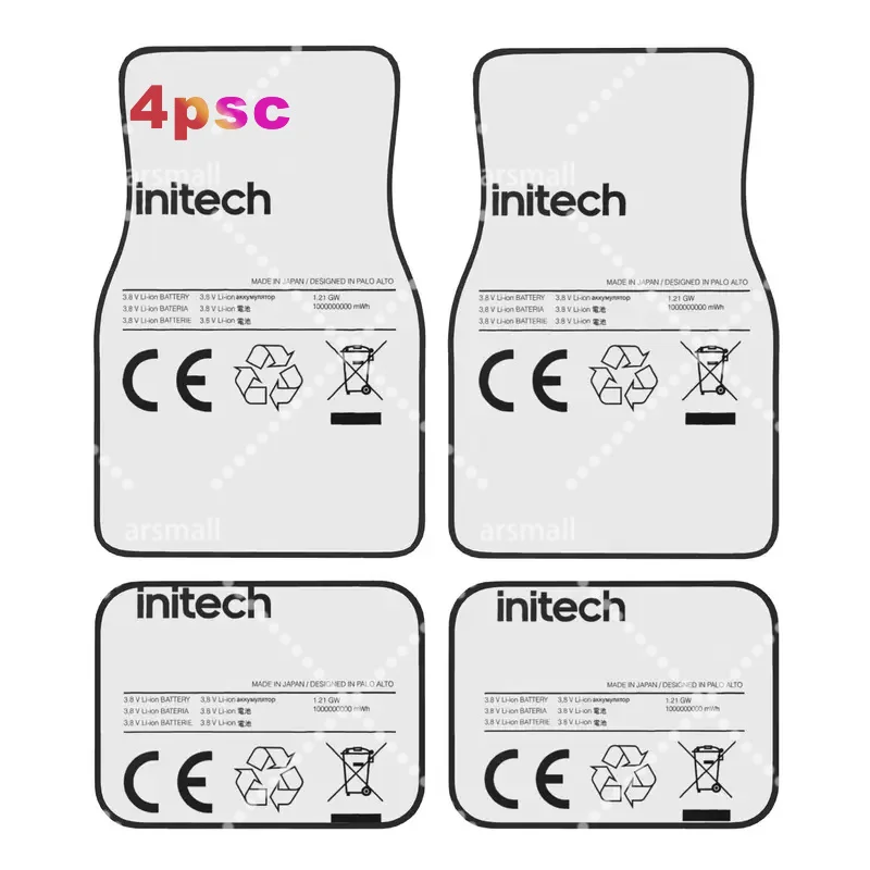 Swollen Battery 4PCS Crystal Velvet Car Floor Mats Set Universal Front Rear Foot Mats Lithium Ion Battery Car Protection Mat