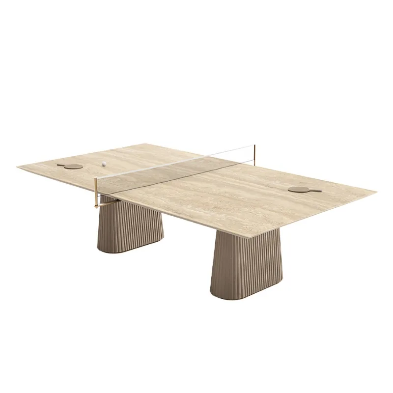Italian marble indoor and outdoor game entertainment light luxury high-end villa standard table tennis