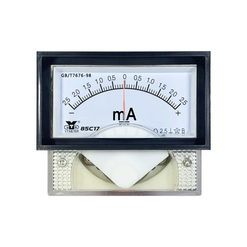 85c17 positive and negative milliammeter ± 1ma 20ma 30ma 50ma pointer dc bidirectional Ammeter 49 * 70mm