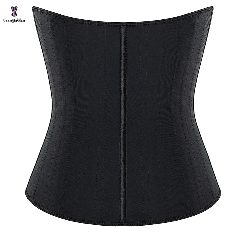 Entraîneur de taille en acier désossé, serre-taille à 3 crochets, ceinture en latex perforé, sablier instantané super serré, corset grande taille, 21