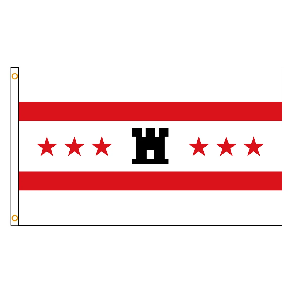 3x5 Ft Drenthe Flag Vivid Color a Province of Netherlands Flags Polyester with Brass Grommets