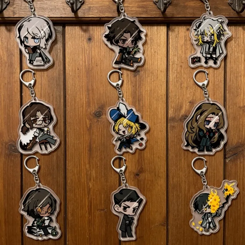 Game Limbus Company Sancho Don Quixote Bari Cosplay Keychain Unisex cartoon character Acrylic Pendant Keychains Fans Gifts