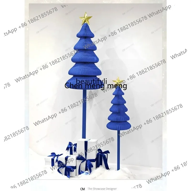 

Новинка: Декоративный элемент для витрин ZQ Mall and Shop - красная рождественская елка для оформления сцены, модель DP Point Beauty Scene Layout, ss 26