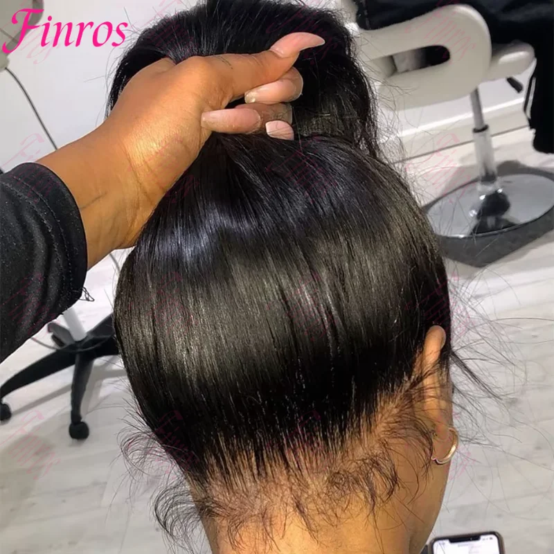 Peluca Frontal de encaje completo 360 recta brasileña 40 pulgadas 13x6 HD pelucas de cabello humano Frontal de encaje transparente pelucas de cierre 5x5 para mujeres