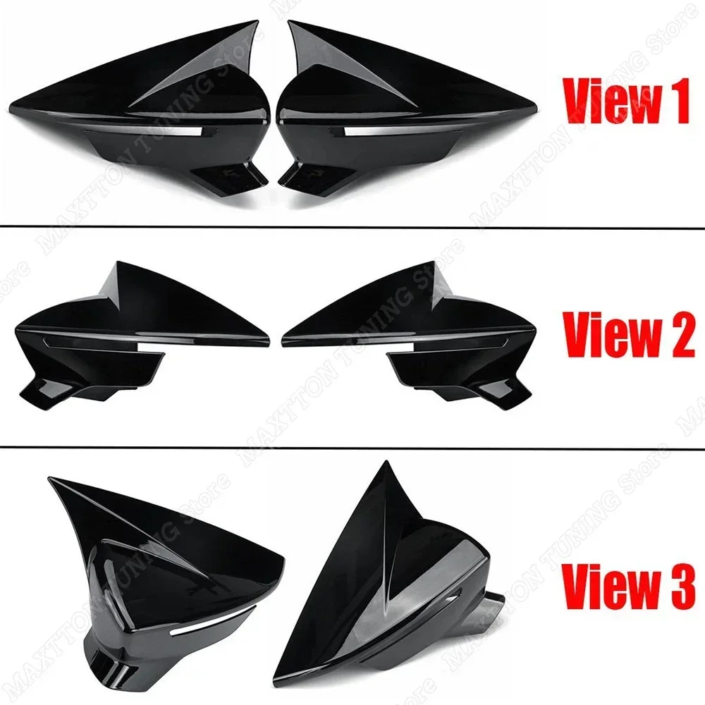 For Seat ibiza V MK5 KJ1 KJG Hatchback Accessories Rear View Mirror Cover Caps Side Wing Body Kit Trim 2017 2018 2019 2020 2021