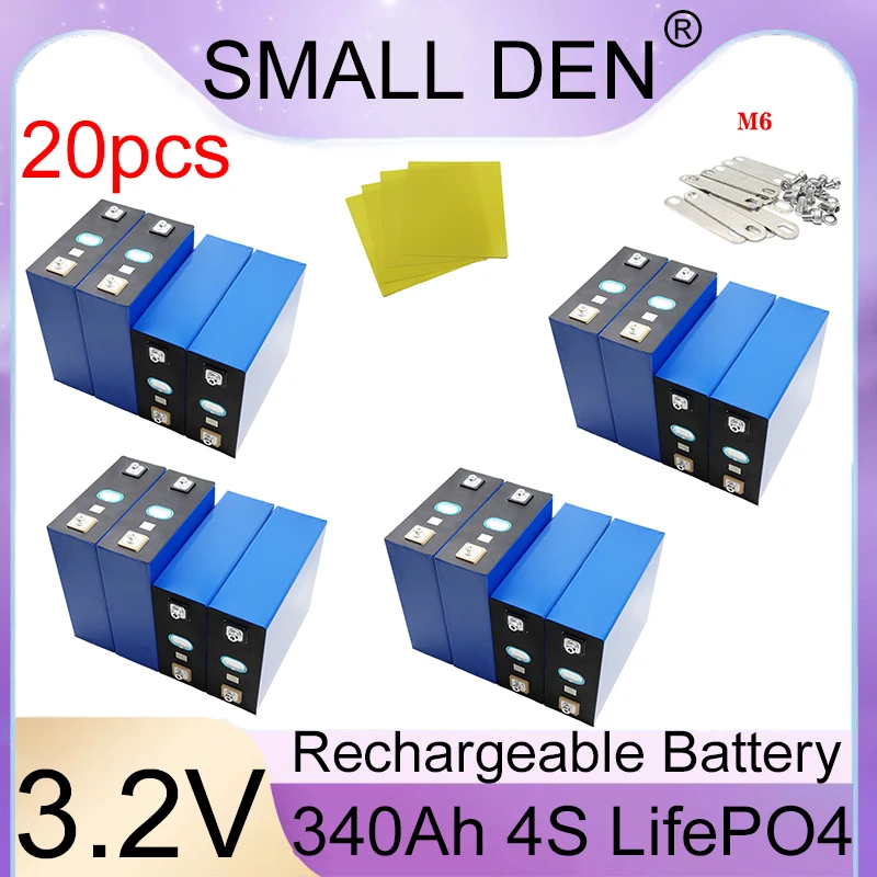 

3.2V 340AH Lifepo4 rechargeable A-class battery DIY12V 24V 48V RV EV boat golf solar camping