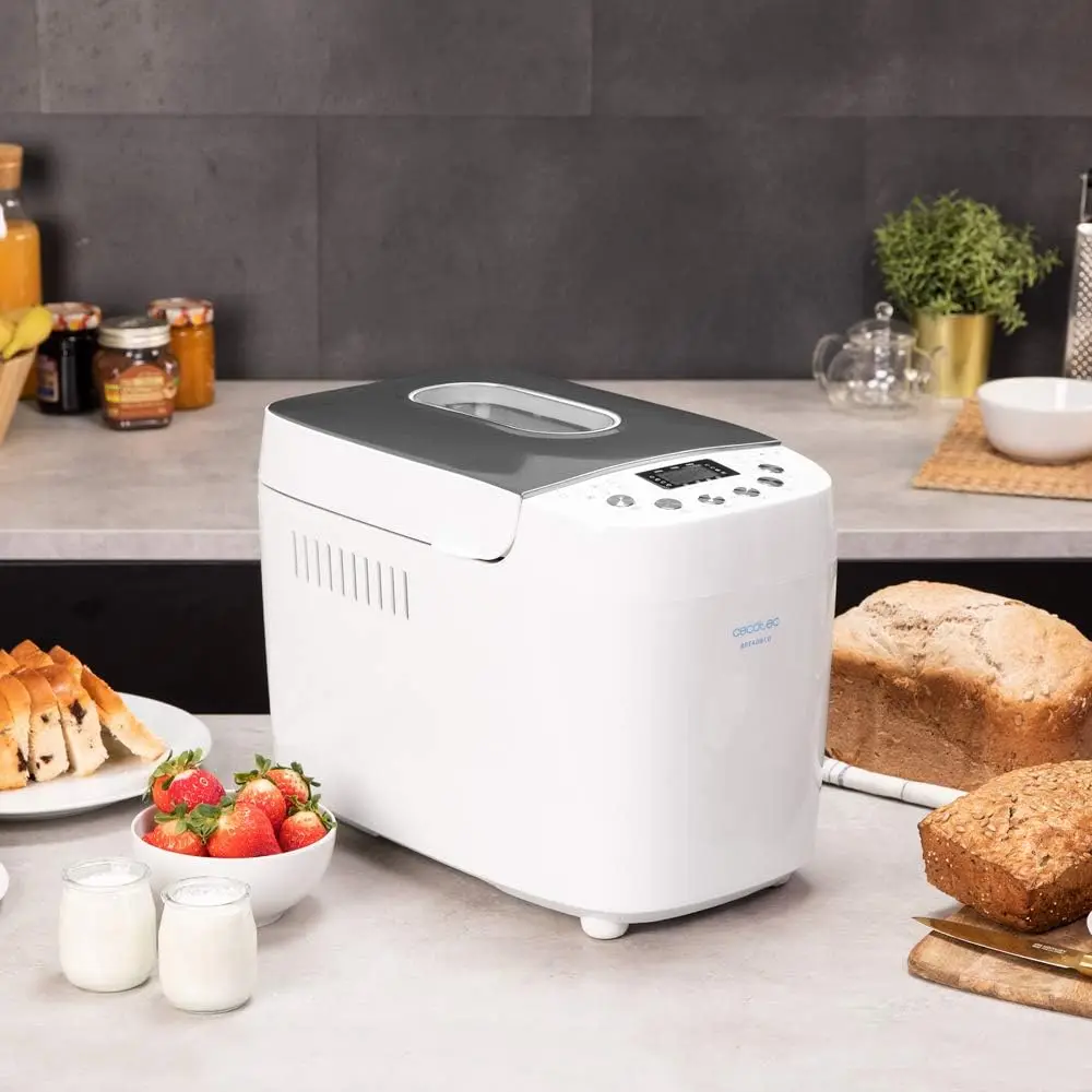 ecotec Panificadora Bread&Co 1500 PerfectCook. 850 W, 1,5 Kg, 15 programas, 15 horas programables, 2 resistencias, Cubeta apta