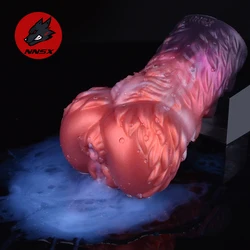 NNSX Silicone Realistic Vagina Lifelike Artificial Male Masturbator Animal Dual Channel Real Pocket Pussy Sex Toys Erotic Goods