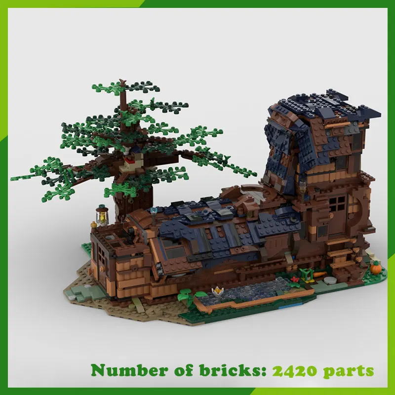 Moc blocos de construção casa na árvore conto de fadas sapato casa modelo diy montagem tijolos criativo presente aniversário presente natal 2420 pçs