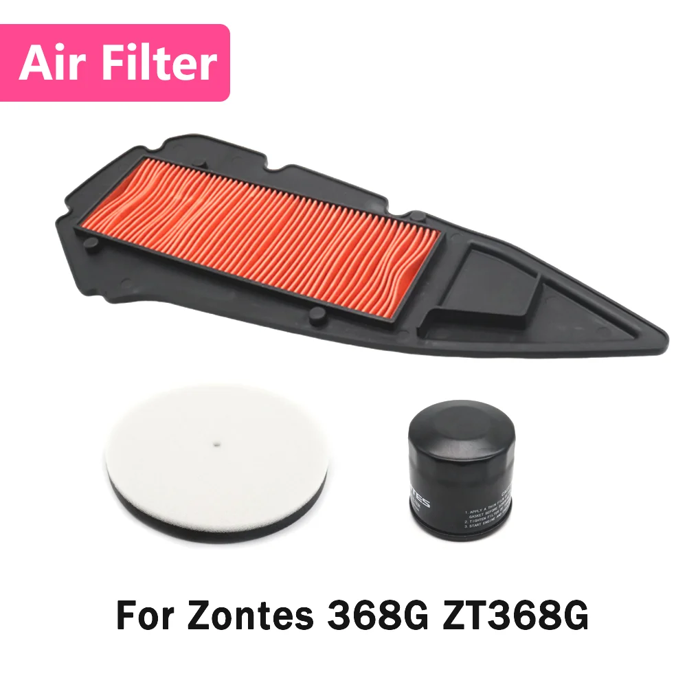 

For Zontes 368G ZT368G ZT 368 G Motocycle Air Filter Cleaner Drive Element Oil Filter Intake Cleaner