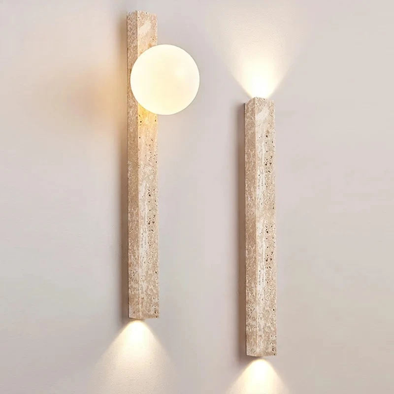 

Bedroom bedside straight strip wall washer, antique staircase designer, retro atmosphere living room background wall lamp