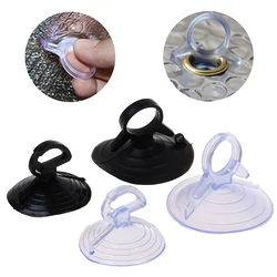 10Pcs 35mm/45mm Rubber Suction Cup Car Sunshade Suction Cup Heavy Duty PVC Suckers Hook Black Clear