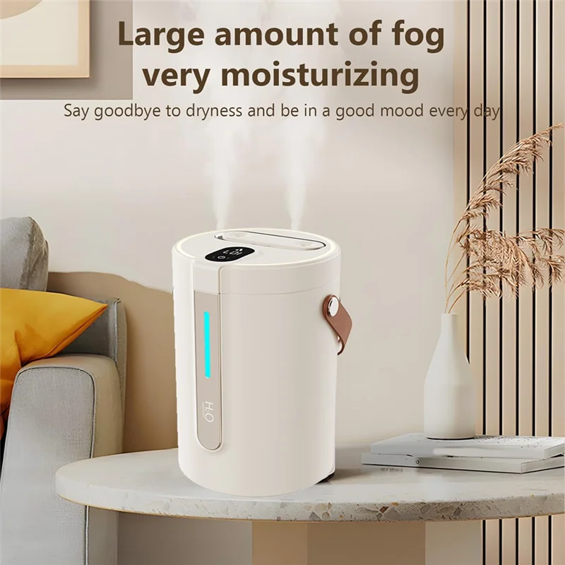 أجزاء الأجهزة مرطب رذاذ بارد بفوهة مزدوجة 2.5 لتر مع ضوء ليلي لاستخدام غرفة النوم، يتميز بشاشة LCD للمنزل والمكتب