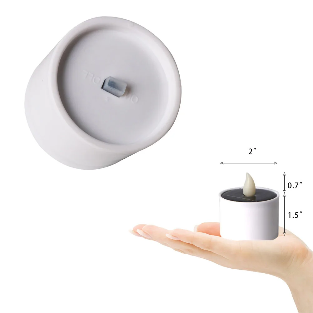 

4Pcs Solar Powered LED Tealight Waterproof Flameless Light for Garden Party Holiday Home Decoration Solar Light