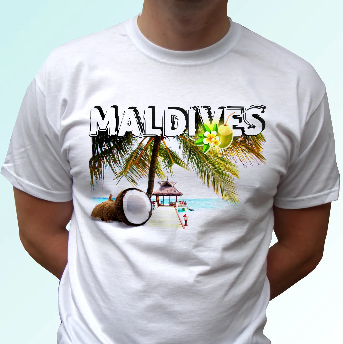 Maldives T Shirt top short sleeves birthday gift Kids Baby All Sizes