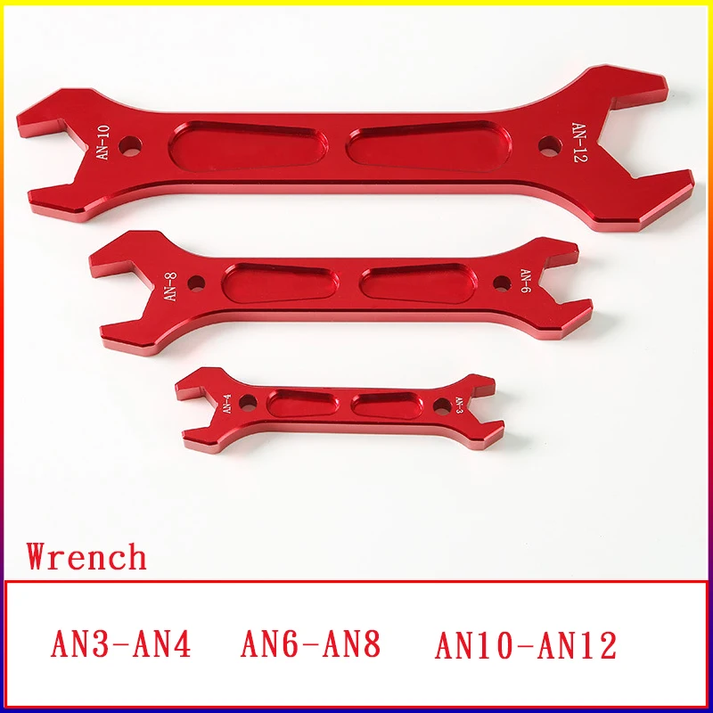 

Car repair and modification tool AN aluminum wrench hose joint tool socket wrench adjustable wrench tool set AN3 AN4 AN6 AN8 AN1