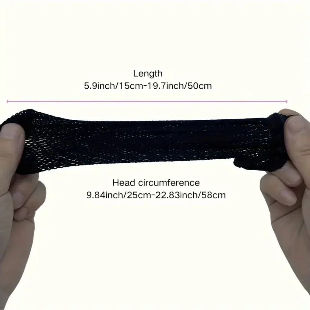 3/5/8/10/20 PcsTop Deal Hairnets High Quality Stretchable Elastic Hair Nets Weaving Black Wig Hair Net Making Cap Cool Cosplay