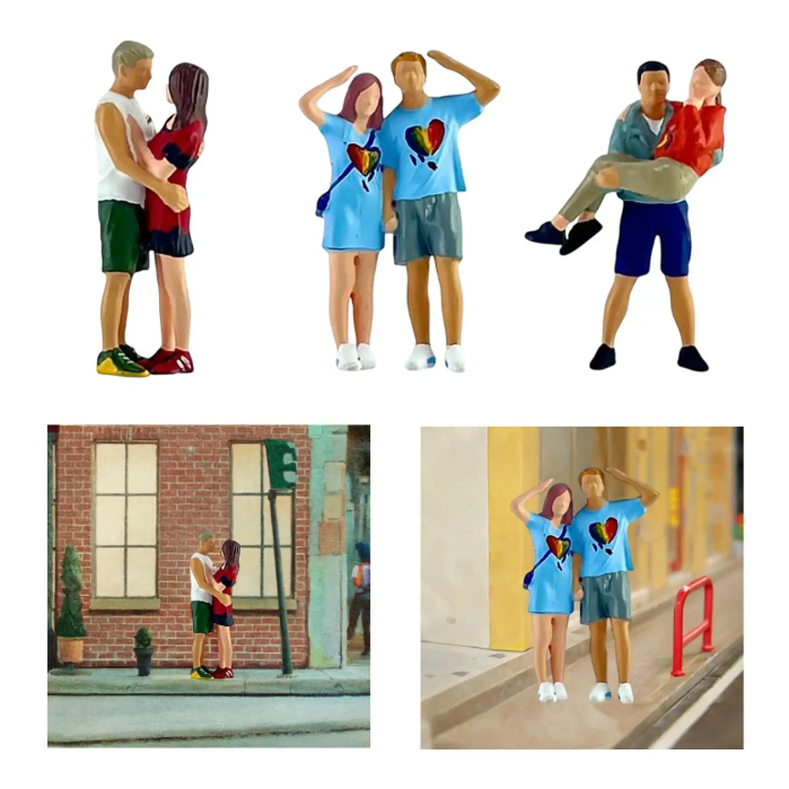 

Miniature People Figurines People Figures 1/64 Scale Resin DIY Projects for Family Hobby