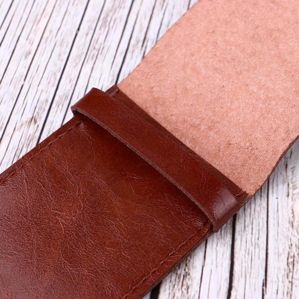 

1pc Pen Case Holder Vintage Multi Pen Pouch Protective Sleeve For School Office Home Storage Bag Coffee