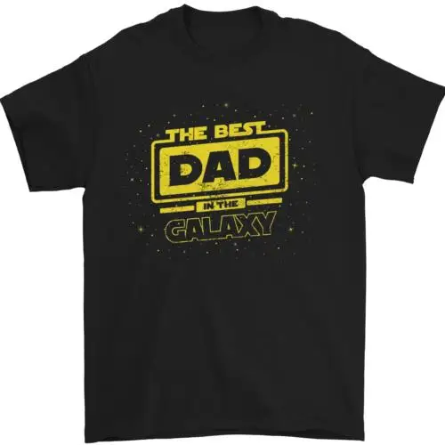 Fathers Day The Best Dad in the Galaxy Mens T-Shirt 100% Cotton