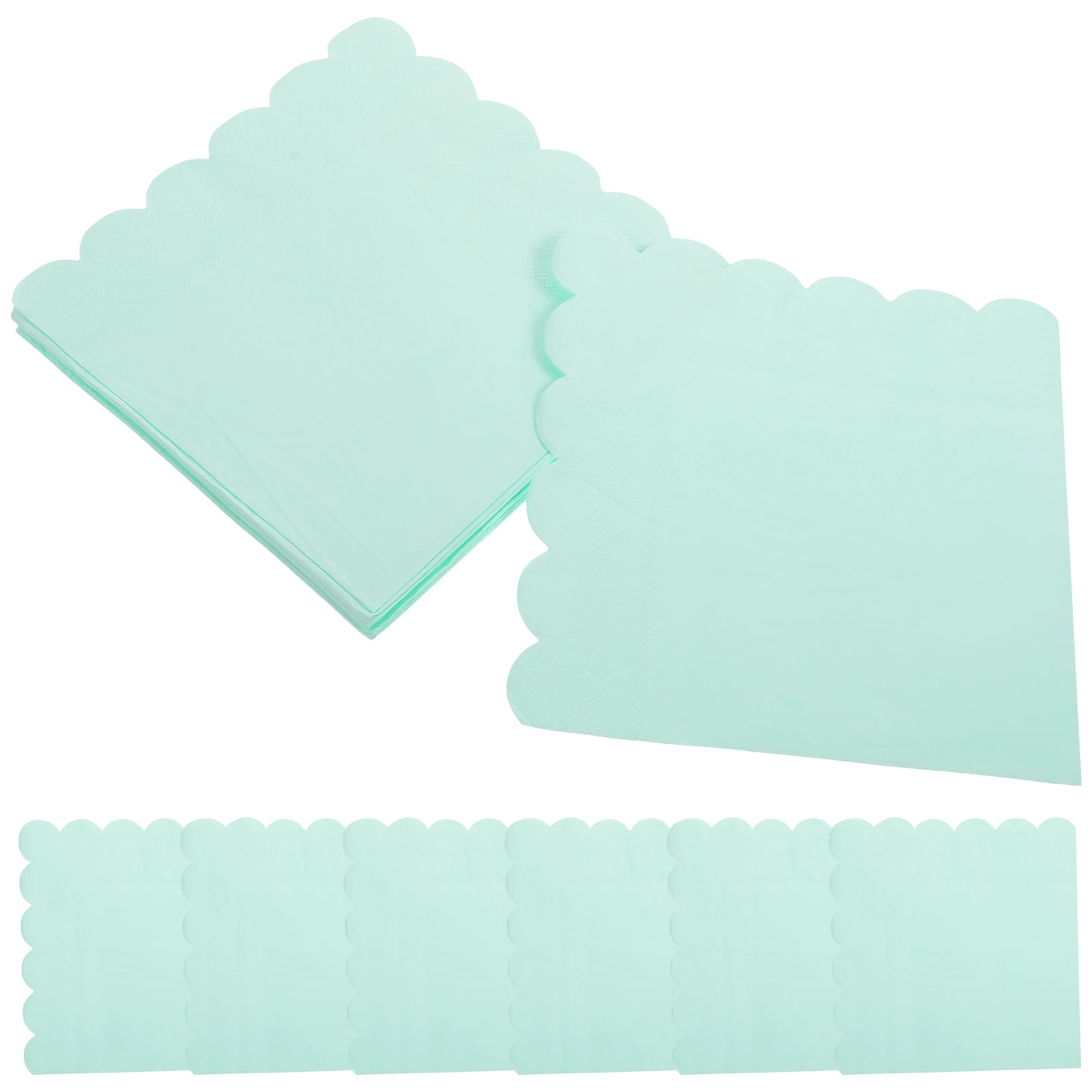 Tovaglioli in tessuto con bordo ondulato usa e getta eleganti per matrimoni, cene, banchetti, Natale, assorbenti e impermeabili