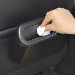 1L Car Interior Storage Case Trash Bin Push Can Mini Tray Dustbin Garbage Box Door Seat Clip Stand Holder Automotive Accessories