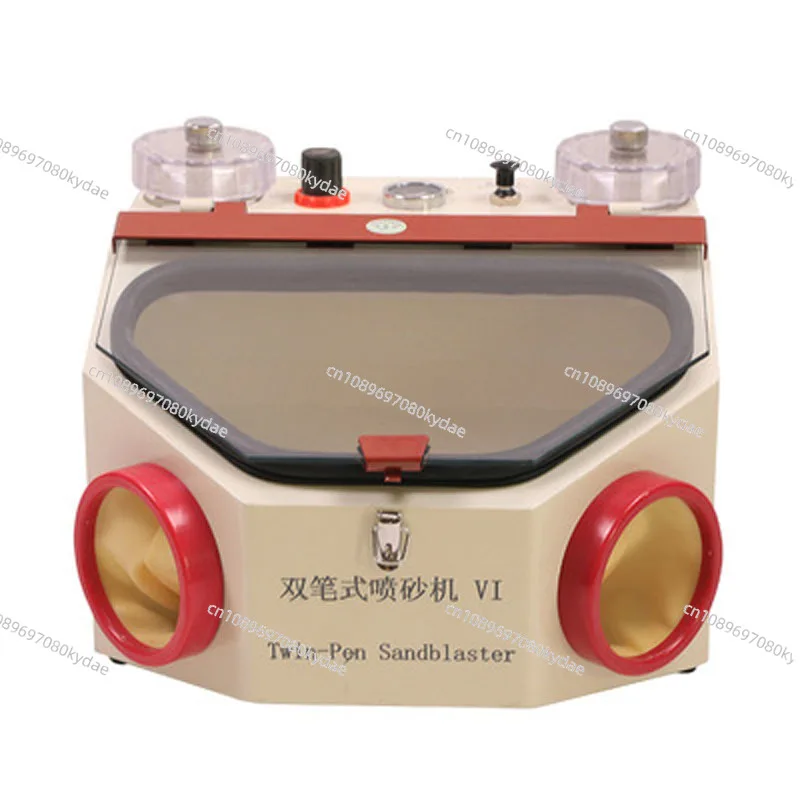 Useful Dental Twin-pen Blasting Unit Dental  Twin-pen Metal Sandblast Machine Electric Sand Blasting Machine Sandblaster Pens