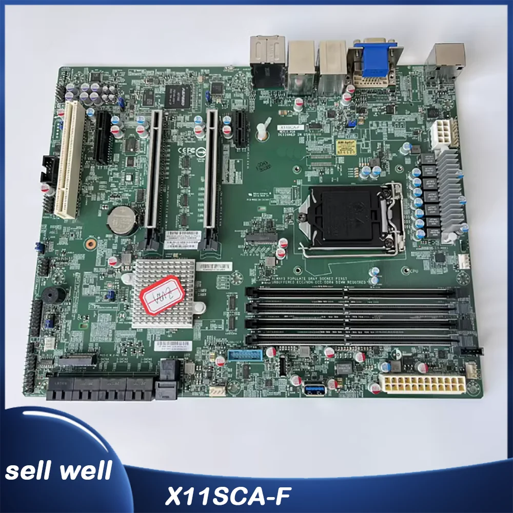 Support I8 I9 DP DVD VGA Type-C motherboard X11SCA-F