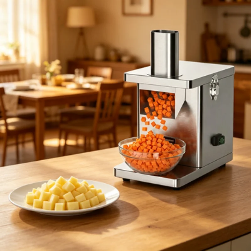 Commercial vegetable cutter Heavy duty stainless steel motor Vegetable processing 110V/220V