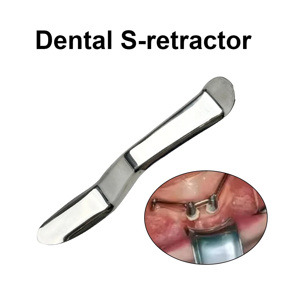 

Dentistry Lip Cheek Retractor S Shape Stainless Steel Surgical Implant Mouth Opener Instrument Dentist Tools Lip Hook Clamp