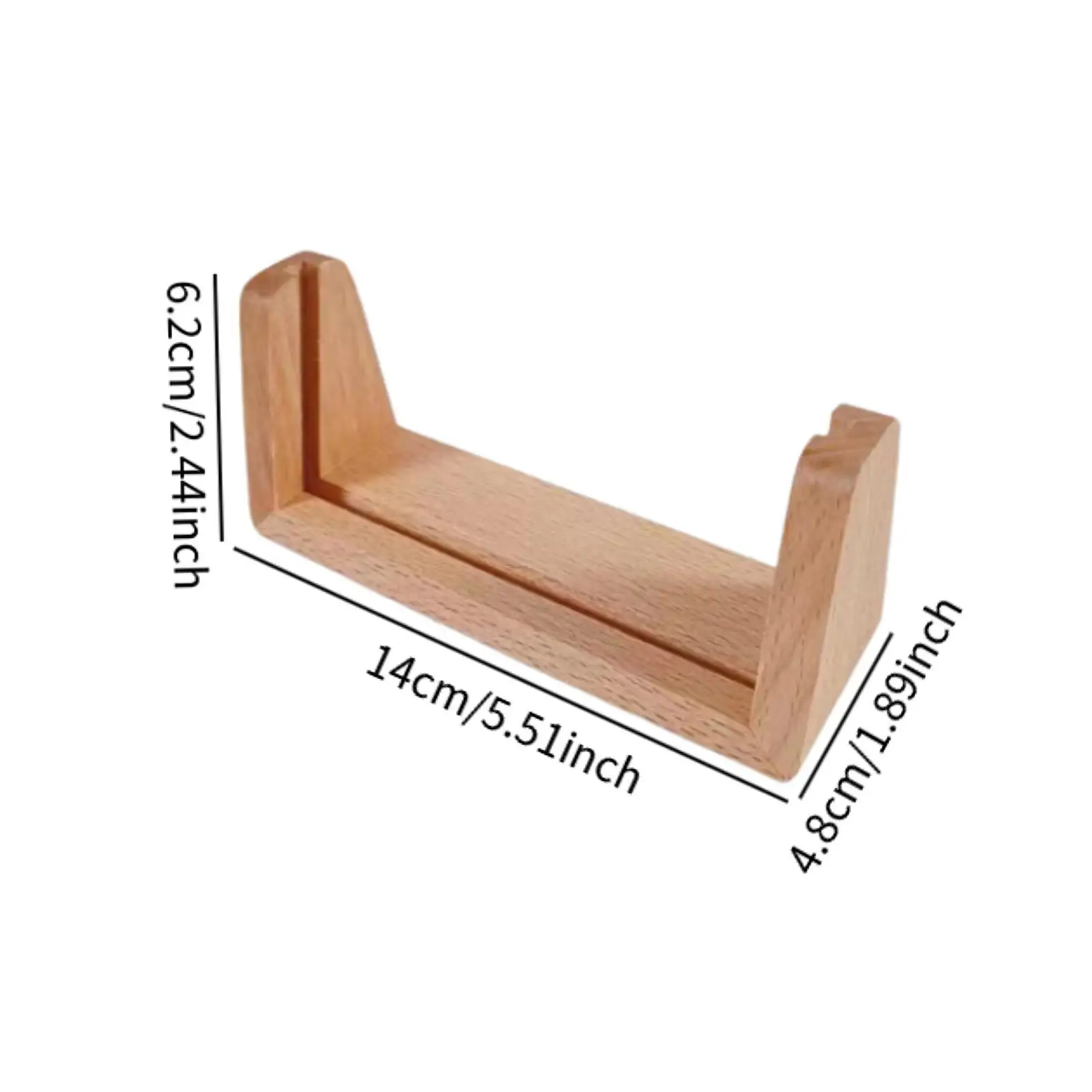 Wood Base for Sign Holder, Name Card Holder, Sturdy Vertical Table Number Holder Stand, Picture Holder
