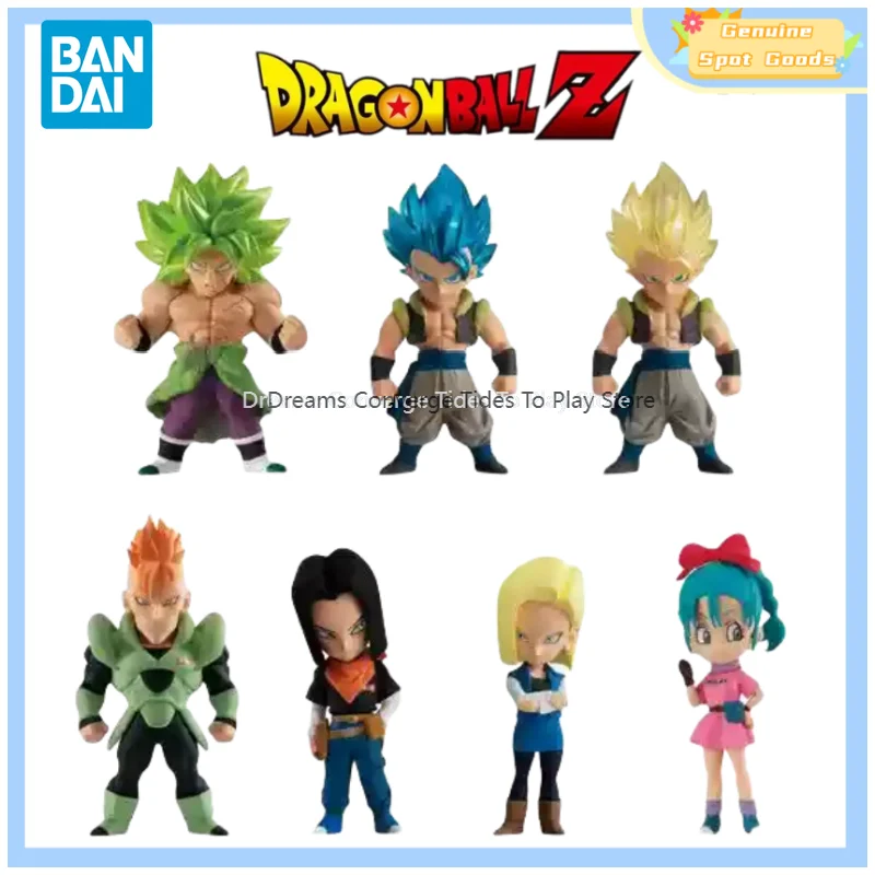 Genuine Bandai Dragon Ball ADVERGE 12 Android 16 17 18 Bulma Broli Gogeta Anime Action Figures Model Figure Toys Gift for Kids