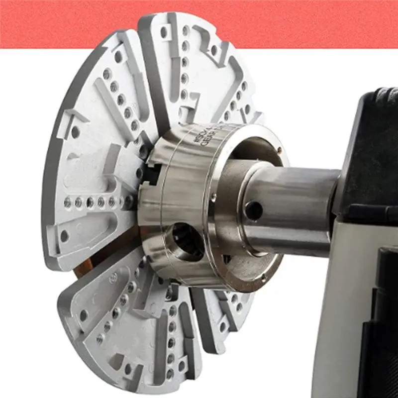 CQMF-8Inch Flat Lathe Chuck Jaw Set For Wood Lathe Key Chuck &Scroll Chuck Flat Jaw Set With Buffer Kit For Wood Lathe Chucks