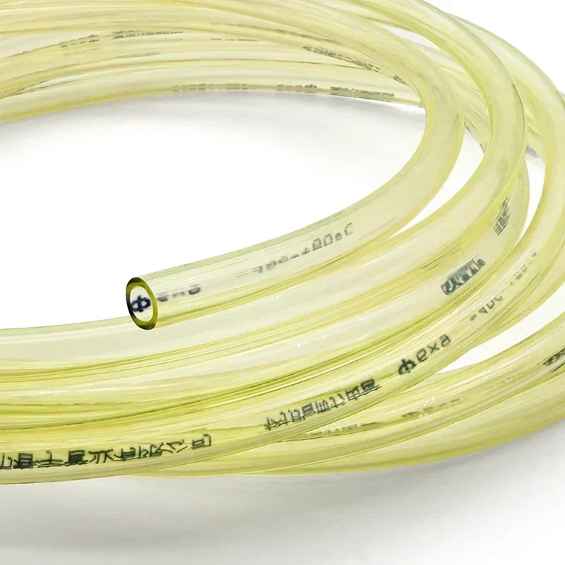 Oil Resistant Anti-Burst Yellow TPU Gas Fuel Line High Pressure Flexible Pipe ID 3-16mm For Outboard Motor Small Gas Generator
