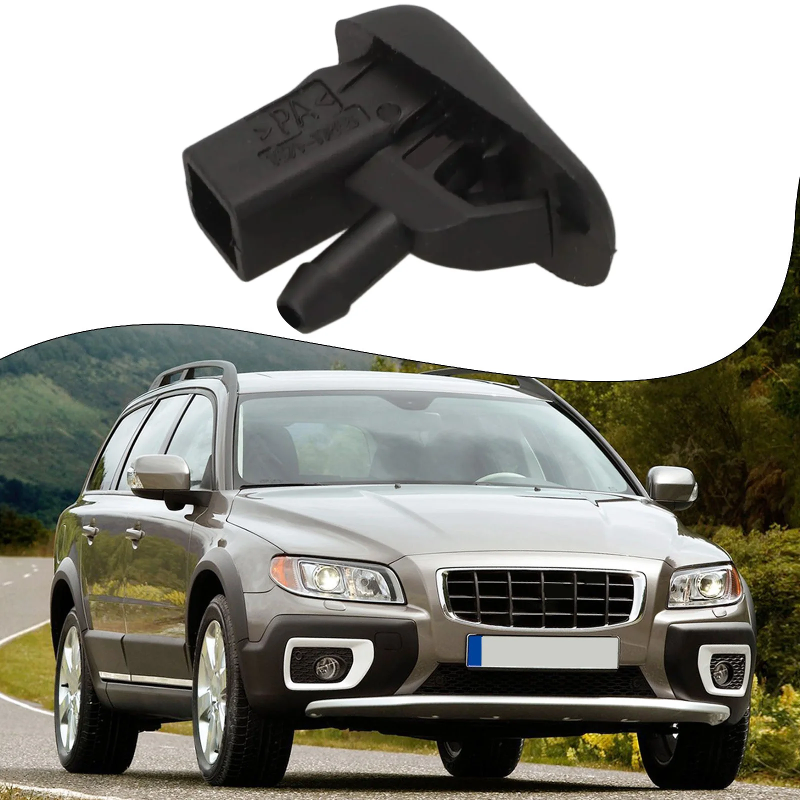 

Windshield Washer Nozzle For XC60 For S60 For S80 31301826 Black Wiper Nozzle Car Windscreen Accessories